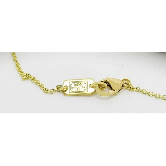 Authentic Ippolita Disc Station Necklace 18k Solid Yellow Gold - Picture 6 of 9